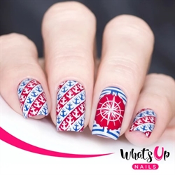 B020 Take Me to the Sea, stampingplade, Whats up Nails